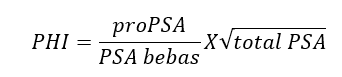 formula / rumus Prostate Health Index (pemeriksaan prostat)