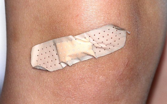 Patch, Knee, Wound, Pain, Healing